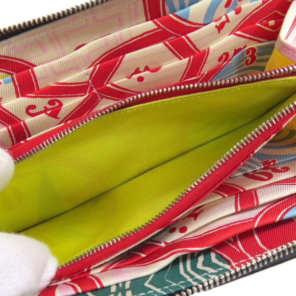 HERMES Azap Silk Long Indigo Wallet Epson Blue - Picture 5 of 11